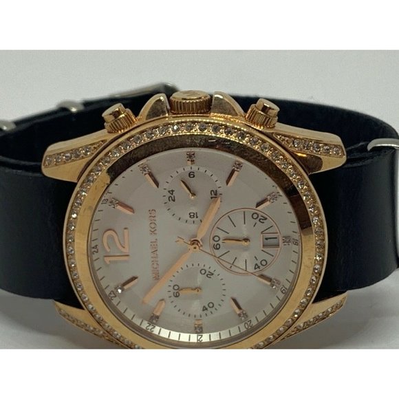 Michael Kors MK5836 Women\'s Black Leather Analog W main image 6